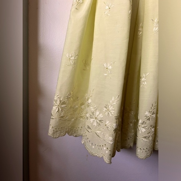 Circle Eight Square Dance Fashions Yellow Flowy Western Cowgirl Dress. Size M/L - Picture 6 of 12